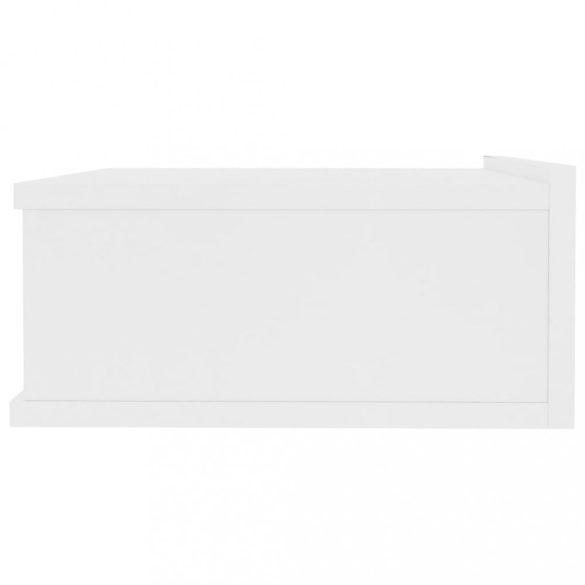 2 db fehér szerelt fa függő éjjeliszekrény 40 x 30 x 15 cm