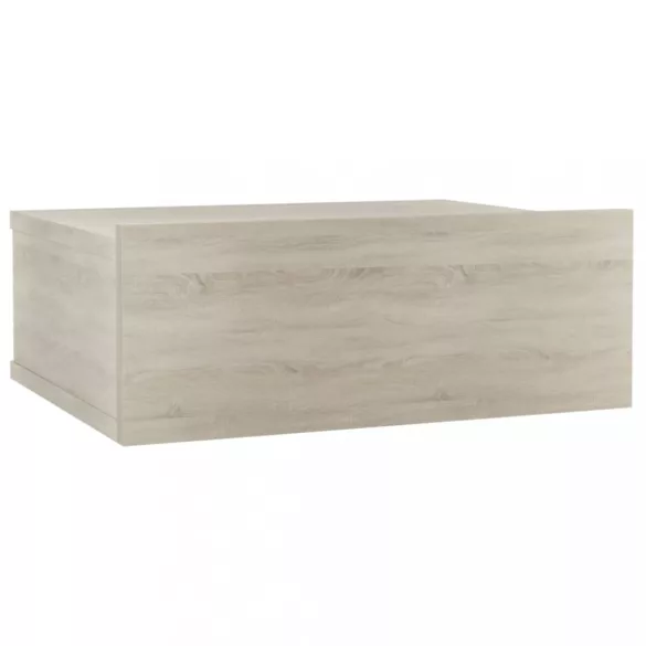 sonoma tölgy színű szerelt fa függő éjjeliszekrény 40x30x15 cm