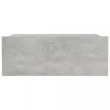 2 db betonszürke szerelt fa függő éjjeliszekrény 40x30x15 cm