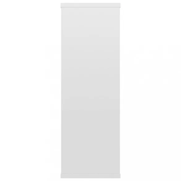 magasfényű fehér szerelt fa fali polc 104 x 20 x 58,5 cm