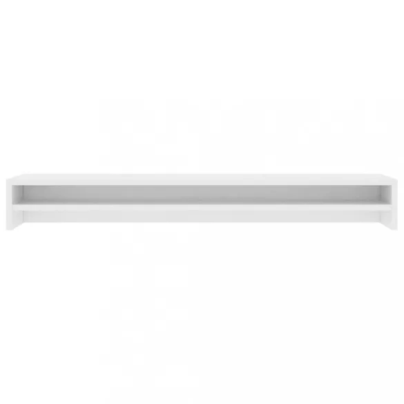 fehér szerelt fa monitorállvány 100 x 24 x 13 cm