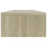 sonoma tölgy színű szerelt fa monitorállvány 100 x 24 x 13 cm