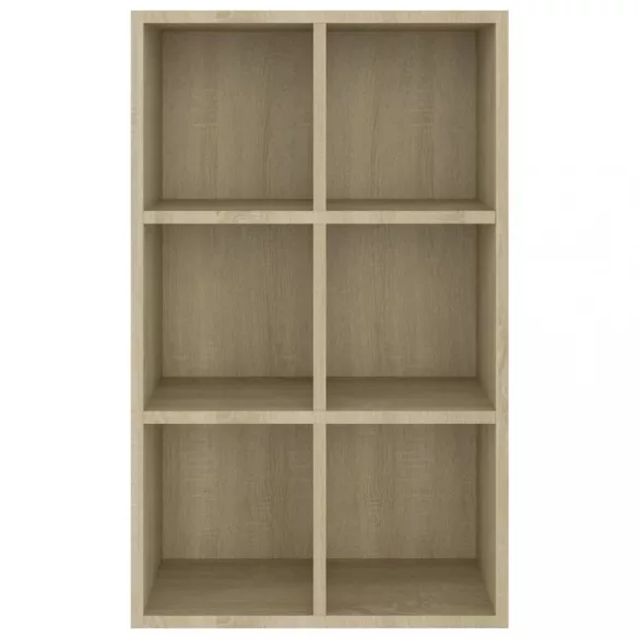 sonoma tölgy szerelt fa könyv-/tálalószekrény 66x30x98 cm