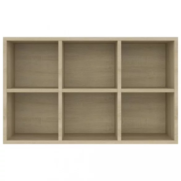 sonoma tölgy szerelt fa könyv-/tálalószekrény 66x30x98 cm