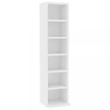 fehér szerelt fa CD-szekrény 21 x 20 x 88 cm