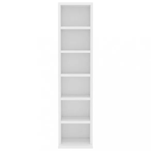 fehér szerelt fa CD-szekrény 21 x 20 x 88 cm