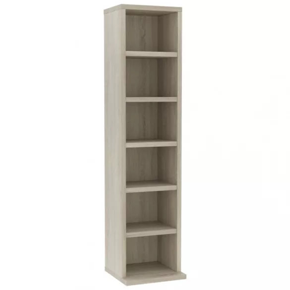 sonoma tölgy színű szerelt fa CD-szekrény 21 x 20 x 88 cm