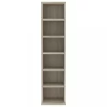 sonoma tölgy színű szerelt fa CD-szekrény 21 x 20 x 88 cm