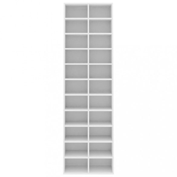 fehér szerelt fa cipősszekrény 54 x 34 x 183 cm