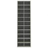 betonszürke szerelt fa cipősszekrény 54 x 34 x 183 cm