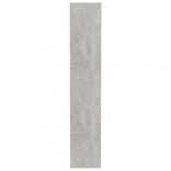 betonszürke szerelt fa cipősszekrény 54 x 34 x 183 cm