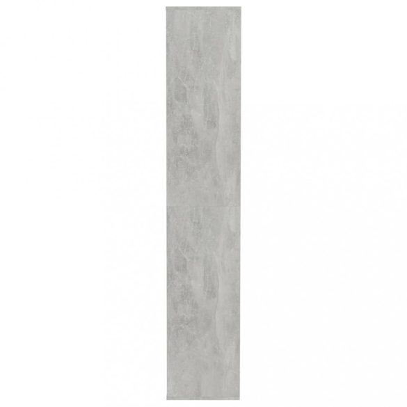 betonszürke szerelt fa cipősszekrény 54 x 34 x 183 cm