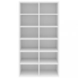 fehér szerelt fa cipőtartó 54 x 34 x 100,5 cm