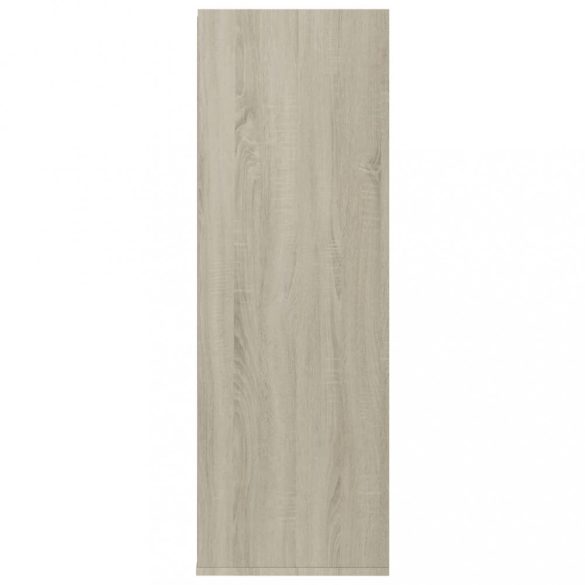 sonoma tölgy színű szerelt fa cipőtartó 54 x 34 x 100,5 cm