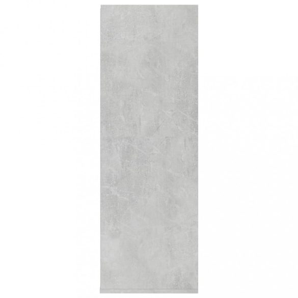 betonszürke szerelt fa cipőtartó 54 x 34 x 100,5 cm