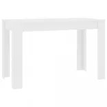 fehér szerelt fa étkezőasztal 120 x 60 x 76 cm