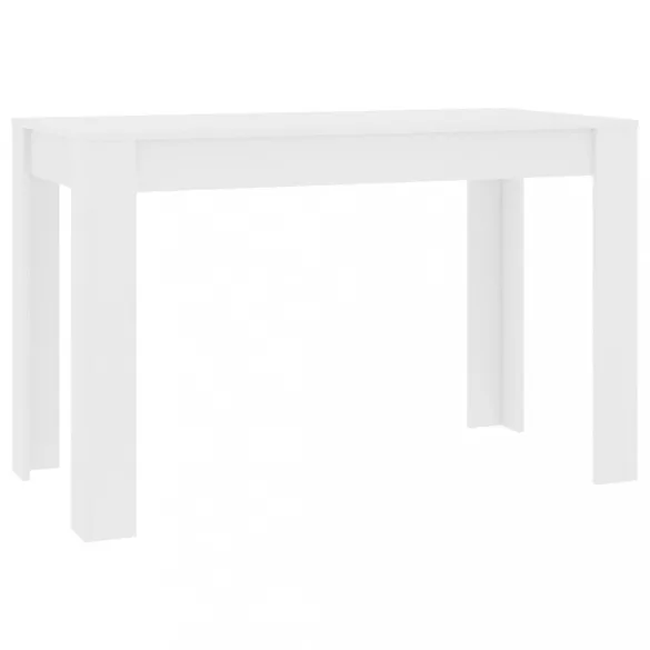fehér szerelt fa étkezőasztal 120 x 60 x 76 cm