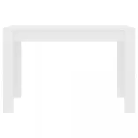 fehér szerelt fa étkezőasztal 120 x 60 x 76 cm