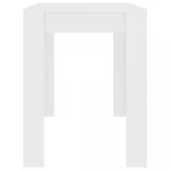 fehér szerelt fa étkezőasztal 120 x 60 x 76 cm