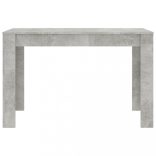 betonszürke szerelt fa étkezőasztal 120 x 60 x 76 cm