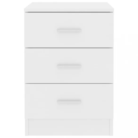 fehér szerelt fa éjjeliszekrény 38 x 35 x 56 cm