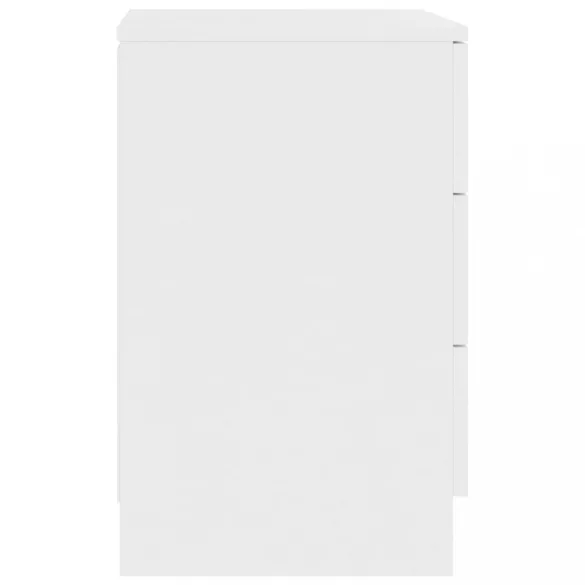 fehér szerelt fa éjjeliszekrény 38 x 35 x 56 cm