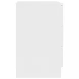 2 db fehér szerelt fa éjjeliszekrény 38 x 35 x 56 cm