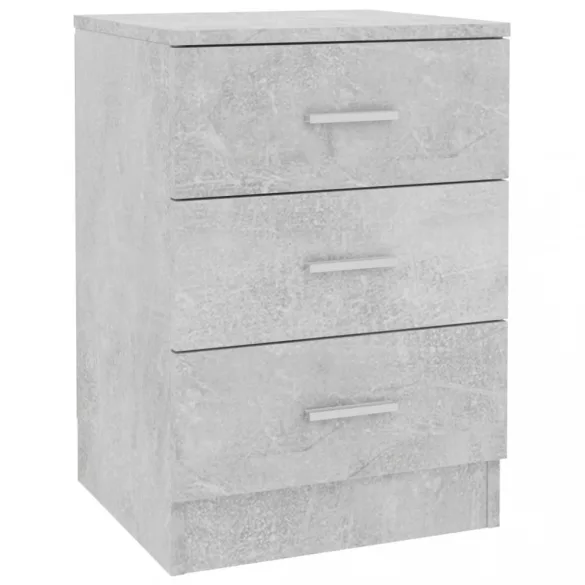 betonszürke szerelt fa éjjeliszekrény 38 x 35 x 56 cm