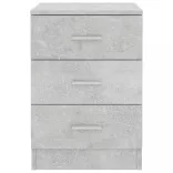 betonszürke szerelt fa éjjeliszekrény 38 x 35 x 56 cm