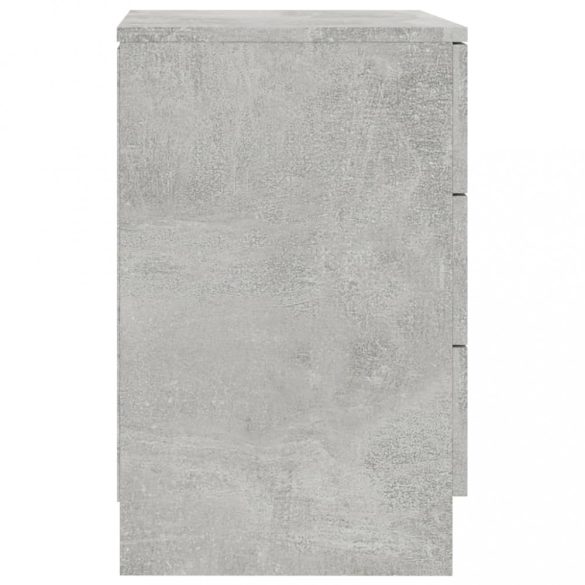 2 db betonszürke szerelt fa éjjeliszekrény 38 x 35 x 56 cm