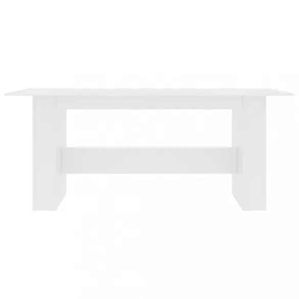 fehér szerelt fa étkezőasztal 180 x 90 x 76 cm
