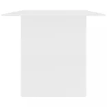 fehér szerelt fa étkezőasztal 180 x 90 x 76 cm