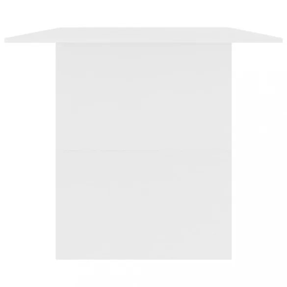 fehér szerelt fa étkezőasztal 180 x 90 x 76 cm