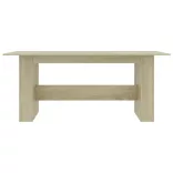 sonoma tölgy színű szerelt fa étkezőasztal 180 x 90 x 76 cm