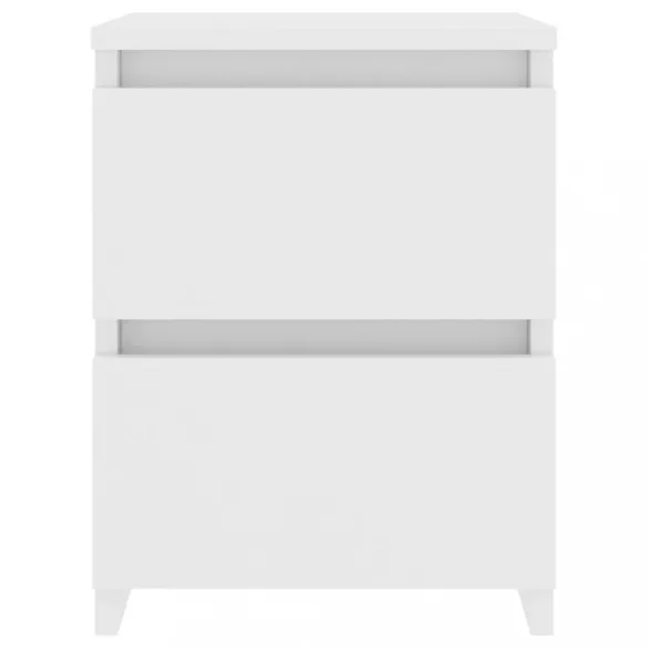 fehér szerelt fa éjjeliszekrény 30 x 30 x 40 cm