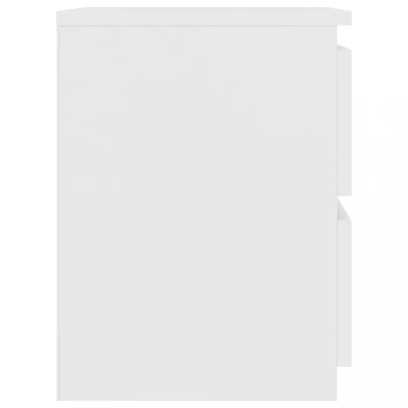 fehér szerelt fa éjjeliszekrény 30 x 30 x 40 cm