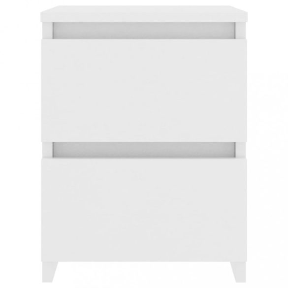 2 db fehér szerelt fa éjjeliszekrény 30 x 30 x 40 cm