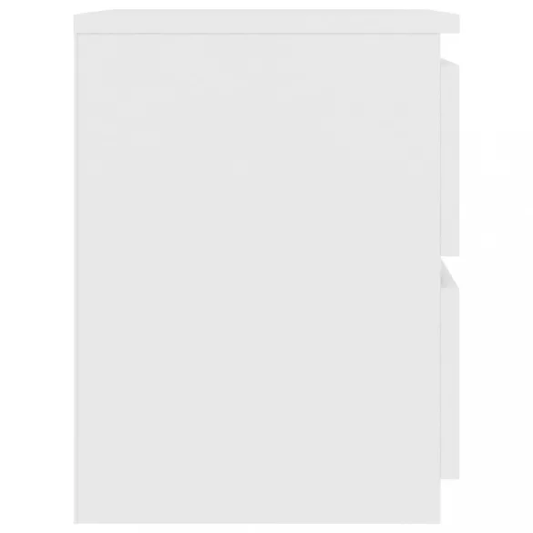 2 db fehér szerelt fa éjjeliszekrény 30 x 30 x 40 cm