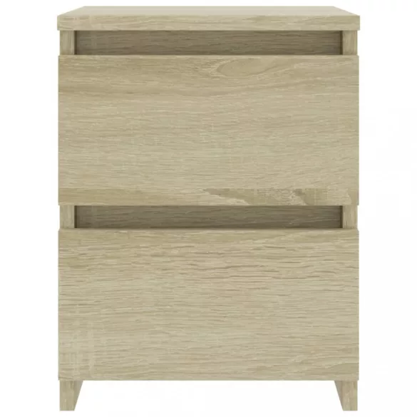 sonoma tölgy színű szerelt fa éjjeliszekrény 30 x 30 x 40 cm