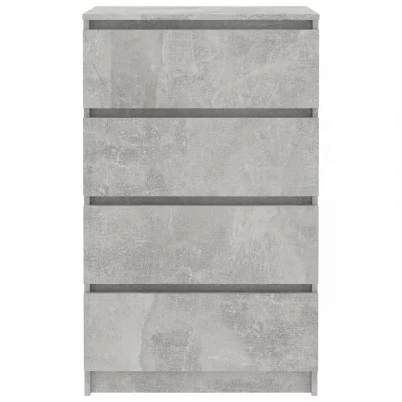 betonszürke szerelt fa tálalószekrény 60 x 35 x 98,5 cm