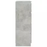 betonszürke szerelt fa tálalószekrény 60 x 35 x 98,5 cm