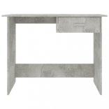 betonszürke szerelt fa íróasztal 100 x 50 x 76 cm