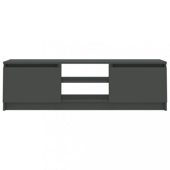 szürke szerelt fa TV-szekrény 120 x 30 x 35,5 cm