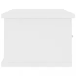 fehér szerelt fa falra szerelhető fiókos polc 60 x 26 x 18,5 cm