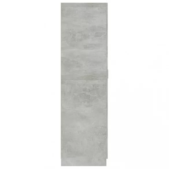 betonszürke szerelt fa ruhásszekrény 80 x 52 x 180 cm