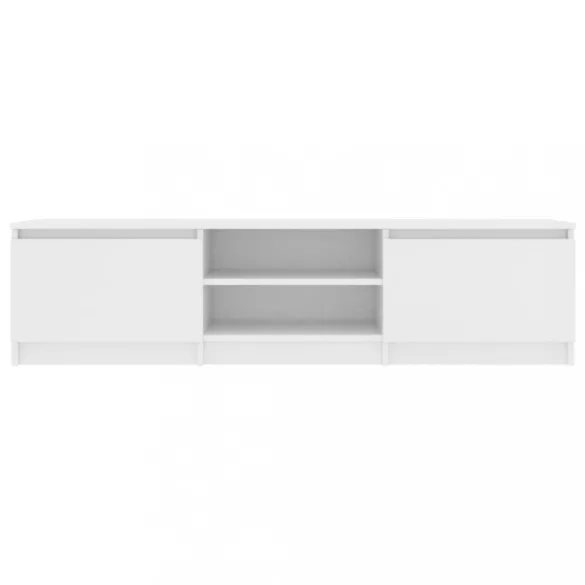 fehér szerelt fa TV-szekrény 140 x 40 x 35,5 cm