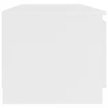 fehér szerelt fa TV-szekrény 140 x 40 x 35,5 cm