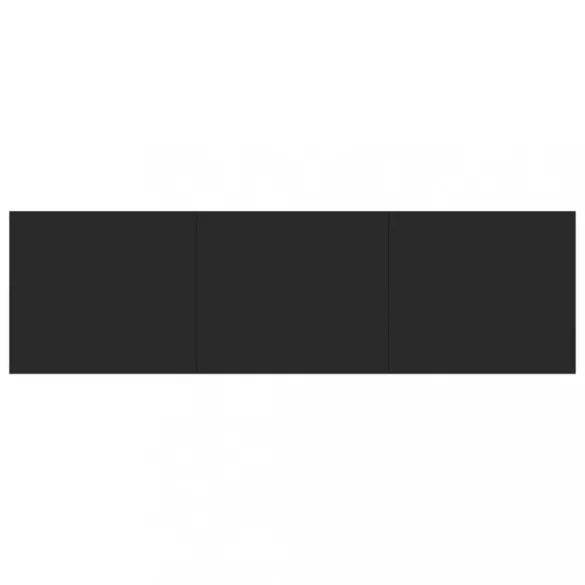 fekete szerelt fa TV-szekrény 140 x 40 x 35,5 cm