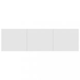 magasfényű fehér szerelt fa TV-szekrény 140 x 40 x 35,5 cm