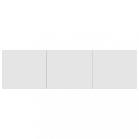 magasfényű fehér szerelt fa TV-szekrény 140 x 40 x 35,5 cm